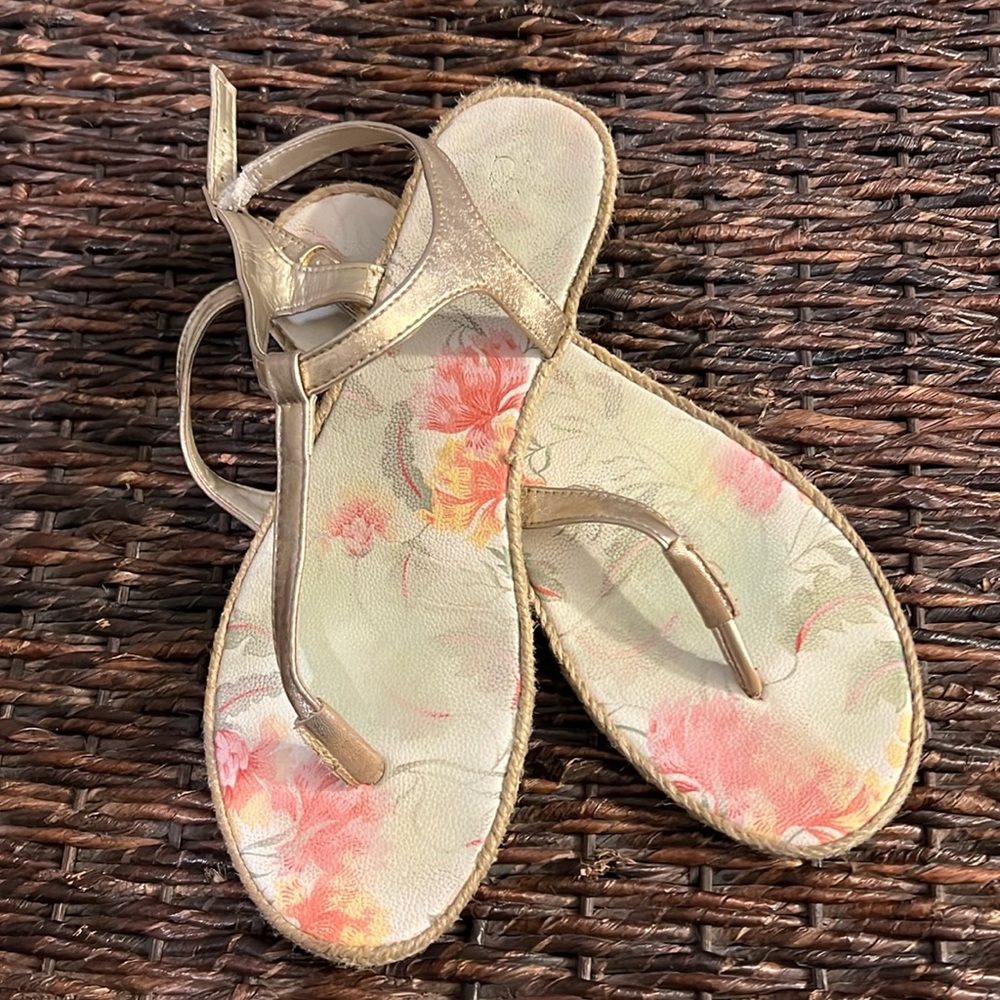 Gold sandals